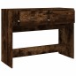vidaXL Mesa consola madera contrachapada roble ahumado 100x39x75 cm