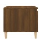 vidaXL Mesa de centro madera contrachapada roble marrón 100x50x45 cm