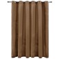 vidaXL Cortina opaca con anillas de metal terciopelo beige 290x245 cm vidaXL Cortina opaca con anillas de metal terciopelo beige 290x245 cm
