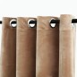 vidaXL Cortina opaca con anillas de metal terciopelo beige 290x245 cm vidaXL Cortina opaca con anillas de metal terciopelo beige 290x245 cm