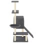 vidaXL Rascador para gatos con postes de sisal gris oscuro 130,5 cm vidaXL Rascador para gatos con postes de sisal gris oscuro 130,5 cm