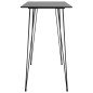 vidaXL Mesa alta y taburetes de bar 7 piezas negro vidaXL Mesa alta y taburetes de bar 7 piezas negro