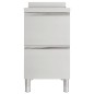 vidaXL Armario de cocina comercial con 2 cajones acero inoxidable