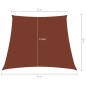 vidaXL Toldo de vela trapezoidal de tela oxford terracota 2/4x3 m vidaXL Toldo de vela trapezoidal de tela oxford terracota 2/4x3 m