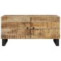 vidaXL Mesa de centro madera maciza mango y contrachapada 80x50x40 cm vidaXL Mesa de centro madera maciza mango y contrachapada 80x50x40 cm