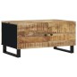 vidaXL Mesa de centro madera maciza mango y contrachapada 80x50x40 cm vidaXL Mesa de centro madera maciza mango y contrachapada 80x50x40 cm