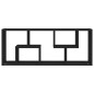 vidaXL Estante de pared madera contrachapada negro 36x16x90 cm vidaXL Estante de pared madera contrachapada negro 36x16x90 cm