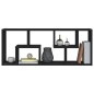 vidaXL Estante de pared madera contrachapada negro 36x16x90 cm vidaXL Estante de pared madera contrachapada negro 36x16x90 cm