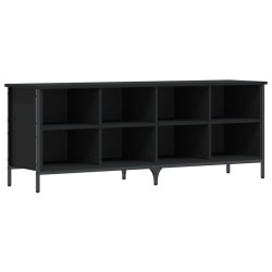 vidaXL Zapatero madera de ingeniería negro 131x35x50 cm