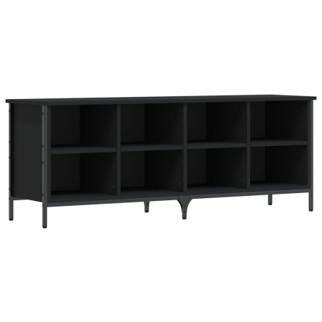 vidaXL Zapatero madera de ingeniería negro 131x35x50 cm