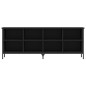 vidaXL Zapatero madera de ingeniería negro 131x35x50 cm vidaXL Zapatero madera de ingeniería negro 131x35x50 cm