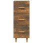 vidaXL Aparador madera de ingeniería roble ahumado 34,5x34x90 cm vidaXL Aparador madera de ingeniería roble ahumado 34,5x34x90 cm