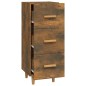vidaXL Aparador madera de ingeniería roble ahumado 34,5x34x90 cm vidaXL Aparador madera de ingeniería roble ahumado 34,5x34x90 cm