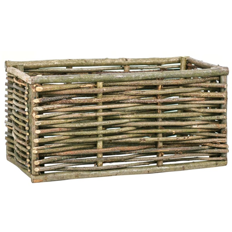vidaXL Arriate elevado de madera de avellano 80x40x40 cm vidaXL Arriate elevado de madera de avellano 80x40x40 cm