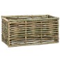 vidaXL Arriate elevado de madera de avellano 80x40x40 cm vidaXL Arriate elevado de madera de avellano 80x40x40 cm