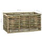 vidaXL Arriate elevado de madera de avellano 80x40x40 cm vidaXL Arriate elevado de madera de avellano 80x40x40 cm