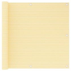 vidaXL Toldo para balcón HDPE beige 90x400 cm 