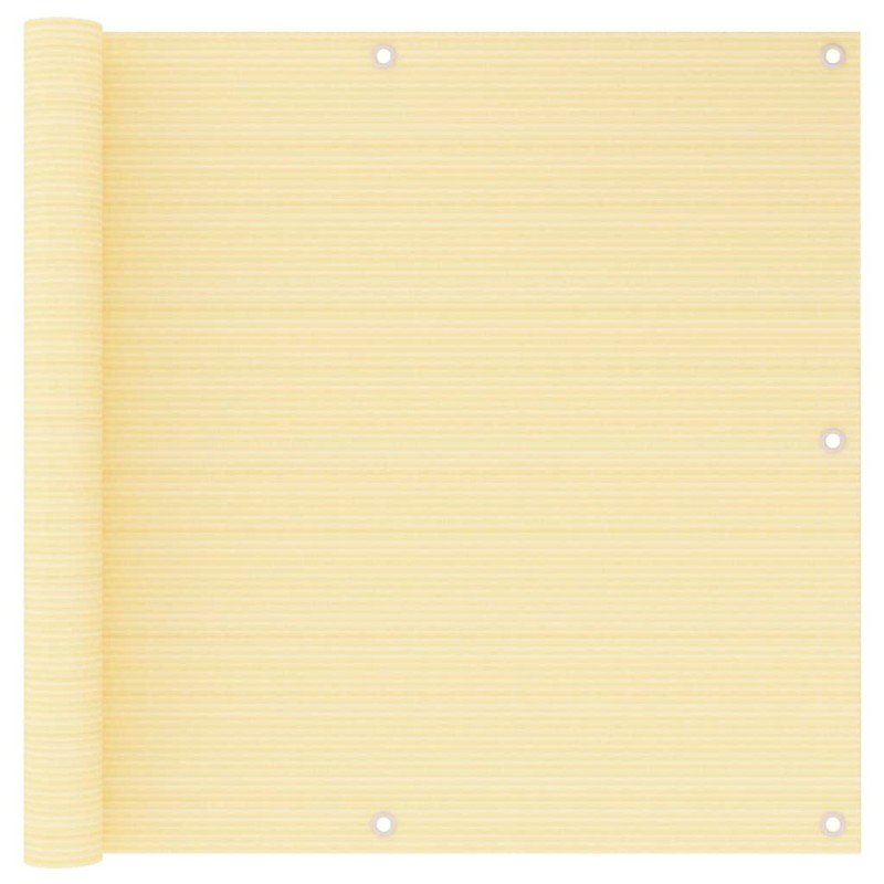 vidaXL Toldo para balcón HDPE beige 90x400 cm vidaXL Toldo para balcón HDPE beige 90x400 cm
