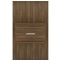 vidaXL Mesita de noche de pared marrón roble