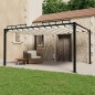 vidaXL Cenador con techo persiana 3x4 m tela y aluminio crema