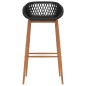 vidaXL Mesa alta y taburetes de bar 5 piezas negro vidaXL Mesa alta y taburetes de bar 5 piezas negro
