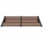 vidaXL Marquesina de puerta policarbonato negro 152,5x90 cm
