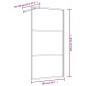 vidaXL Mampara puerta ducha vidrio transparente ESG dorado 100x195 cm vidaXL Mampara puerta ducha vidrio transparente ESG dorado 100x195 cm