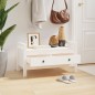 vidaXL Banco de recibidor madera maciza de pino blanco 80x40x43 cm vidaXL Banco de recibidor madera maciza de pino blanco 80x40x43 cm