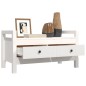vidaXL Banco de recibidor madera maciza de pino blanco 80x40x43 cm vidaXL Banco de recibidor madera maciza de pino blanco 80x40x43 cm
