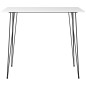 vidaXL Mesa alta y taburetes de bar 5 piezas blanco vidaXL Mesa alta y taburetes de bar 5 piezas blanco