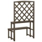 vidaXL Soporte de plantas y enrejado madera de abeto gris 70x42x115 cm vidaXL Soporte de plantas y enrejado madera de abeto gris 70x42x115 cm