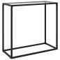 vidaXL Mesa consola vidrio templado transparente 80x35x75 cm vidaXL Mesa consola vidrio templado transparente 80x35x75 cm