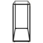 vidaXL Mesa consola vidrio templado transparente 80x35x75 cm vidaXL Mesa consola vidrio templado transparente 80x35x75 cm