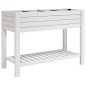 vidaXL Jardinera alta polipropileno blanco 110x45x79 cm vidaXL Jardinera alta polipropileno blanco 110x45x79 cm