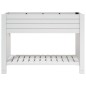 vidaXL Jardinera alta polipropileno blanco 110x45x79 cm vidaXL Jardinera alta polipropileno blanco 110x45x79 cm