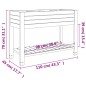 vidaXL Jardinera alta polipropileno blanco 110x45x79 cm vidaXL Jardinera alta polipropileno blanco 110x45x79 cm