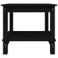 vidaXL Mesa de centro de madera maciza de pino negra 50x50x45 cm vidaXL Mesa de centro de madera maciza de pino negra 50x50x45 cm