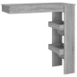 vidaXL Mesa de bar de pared madera contrachapada gris 102x45x103,5cm vidaXL Mesa de bar de pared madera contrachapada gris 102x45x103,5cm