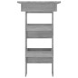 vidaXL Mesa de bar de pared madera contrachapada gris 102x45x103,5cm vidaXL Mesa de bar de pared madera contrachapada gris 102x45x103,5cm