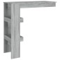 vidaXL Mesa de bar de pared madera contrachapada gris 102x45x103,5cm vidaXL Mesa de bar de pared madera contrachapada gris 102x45x103,5cm