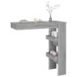 vidaXL Mesa de bar de pared madera contrachapada gris 102x45x103,5cm vidaXL Mesa de bar de pared madera contrachapada gris 102x45x103,5cm