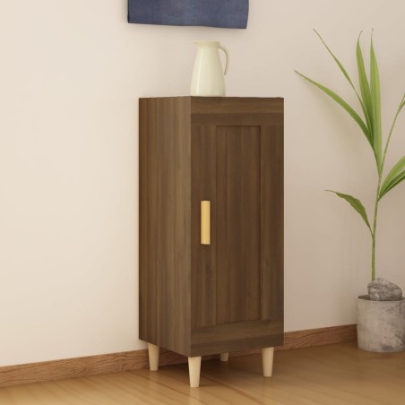 vidaXL Aparador madera de ingeniería marrón roble 34,5x34x90 cm