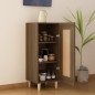 vidaXL Aparador madera de ingeniería marrón roble 34,5x34x90 cm vidaXL Aparador madera de ingeniería marrón roble 34,5x34x90 cm