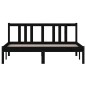 vidaXL Estructura de cama de madera maciza negro 140x190 cm vidaXL Estructura de cama de madera maciza negro 140x190 cm