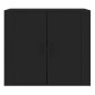vidaXL Aparador de madera contrachapada negro 80x33x70 cm vidaXL Aparador de madera contrachapada negro 80x33x70 cm