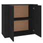 vidaXL Aparador de madera contrachapada negro 80x33x70 cm vidaXL Aparador de madera contrachapada negro 80x33x70 cm