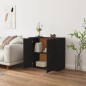 vidaXL Aparador de madera contrachapada negro 80x33x70 cm vidaXL Aparador de madera contrachapada negro 80x33x70 cm