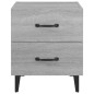 vidaXL Mesita de noche 2 unidades gris sonoma 40x35x47,5 cm vidaXL Mesita de noche 2 unidades gris sonoma 40x35x47,5 cm