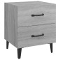 vidaXL Mesita de noche 2 unidades gris sonoma 40x35x47,5 cm vidaXL Mesita de noche 2 unidades gris sonoma 40x35x47,5 cm