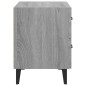 vidaXL Mesita de noche 2 unidades gris sonoma 40x35x47,5 cm vidaXL Mesita de noche 2 unidades gris sonoma 40x35x47,5 cm
